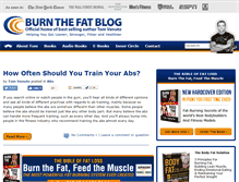 Tablet Screenshot of burnthefatblog.com